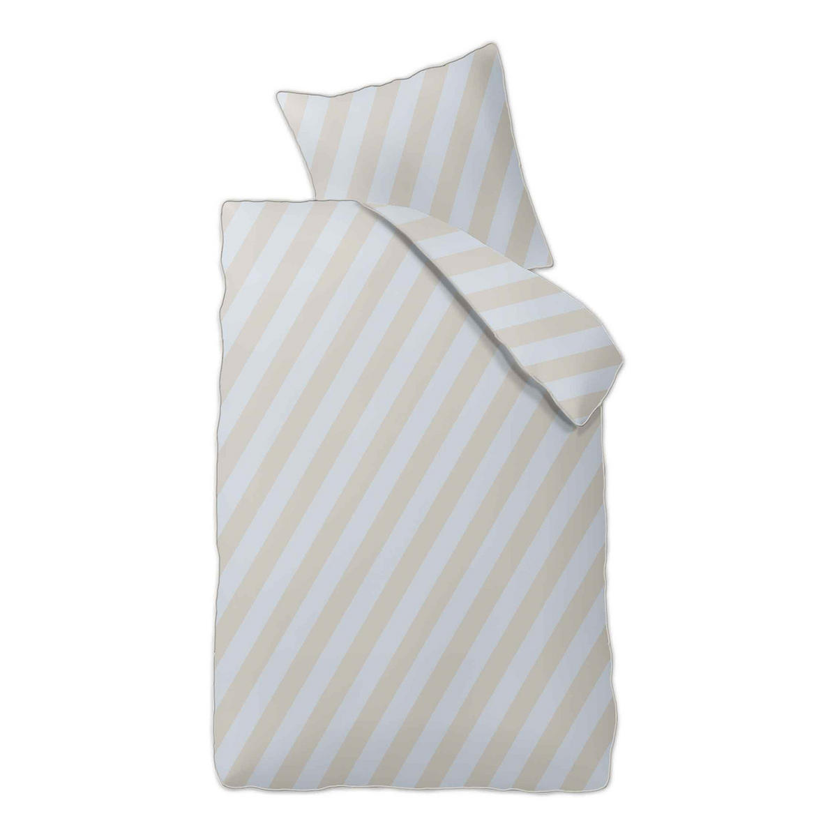 SATIN BETTWÄSCHE All Dreams aus Baumwolle 155 x 220 cm - Beige, Textil (135/200cm) - Butlers