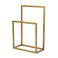 HANDTUCHHALTER mit 2 ebenen aus metall 25/60/90 cm - Goldfarben, Metall (60/90/25cm) - Calicosy