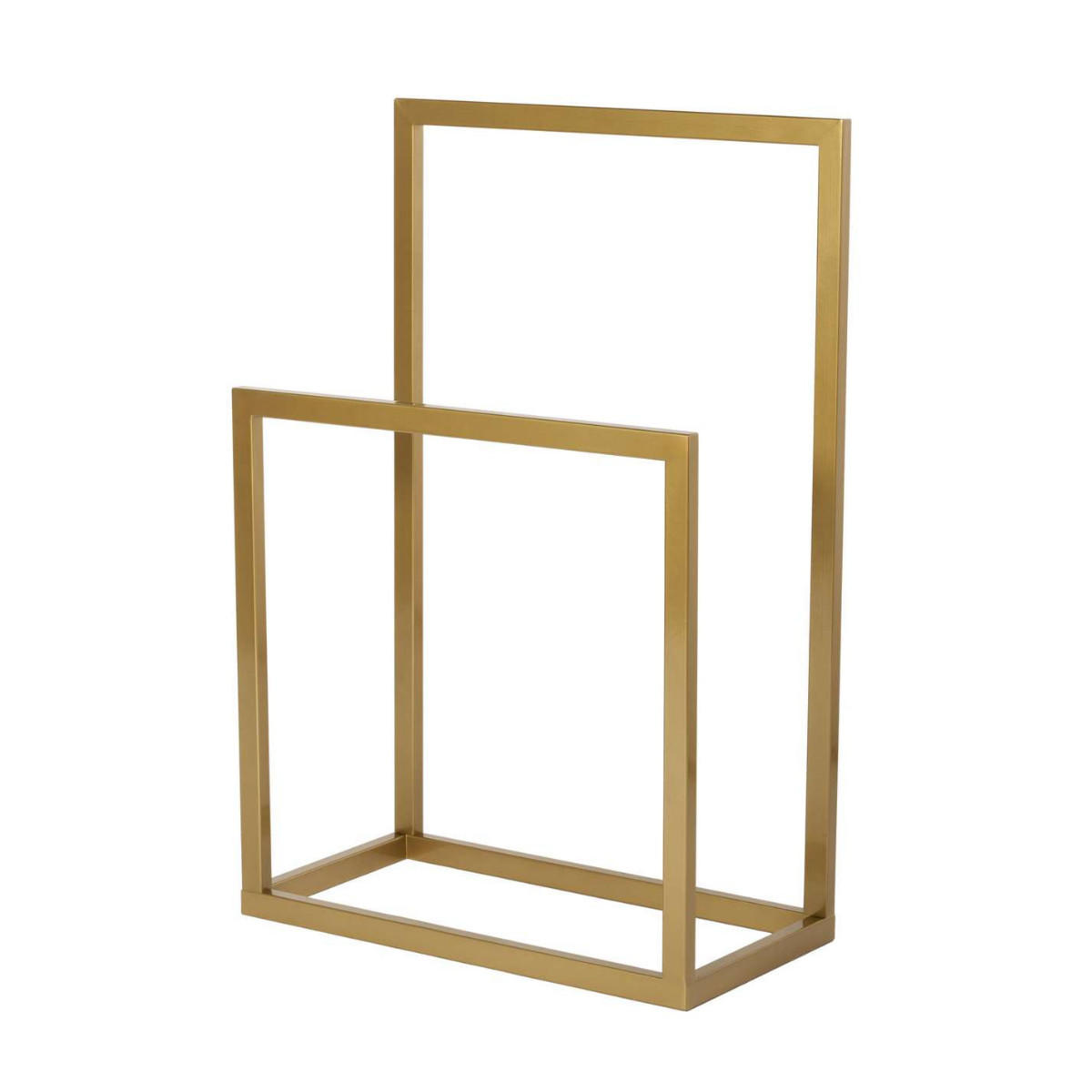 HANDTUCHHALTER mit 2 ebenen aus metall 25/60/90 cm - Goldfarben, Metall (60/90/25cm) - Calicosy