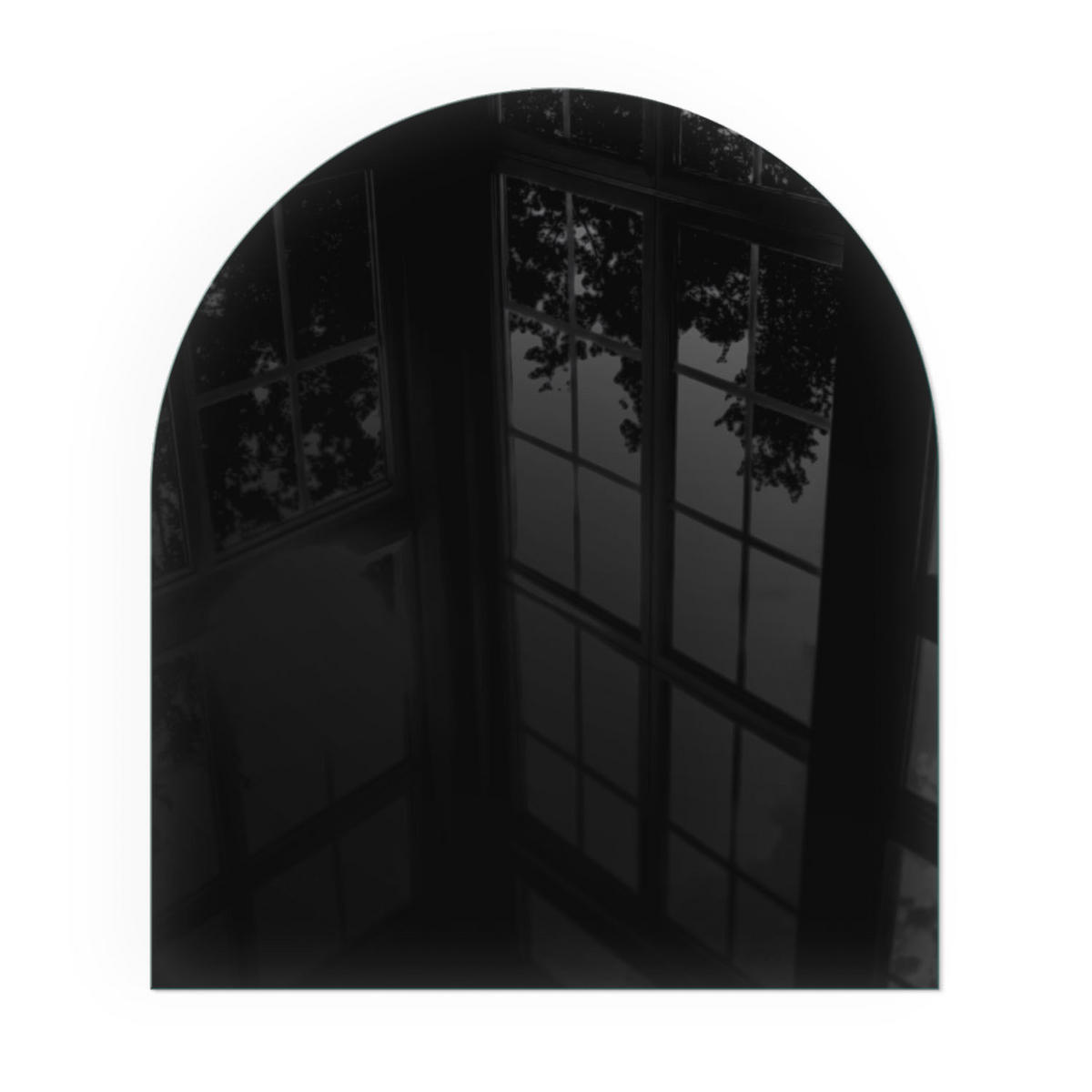 GLASPLATTE für Kamin 80x70 cm - Schwarz, Glas (80/70/0.4cm) - TULUP