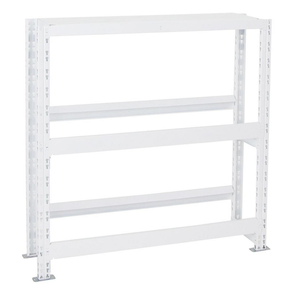 GETRÄNKEKISTENREGAL Tegernsee XL 110x110x30 cm für 6 Kästen + Board Weiß - Weiß, Metall (110/110/30cm) - PROREGAL