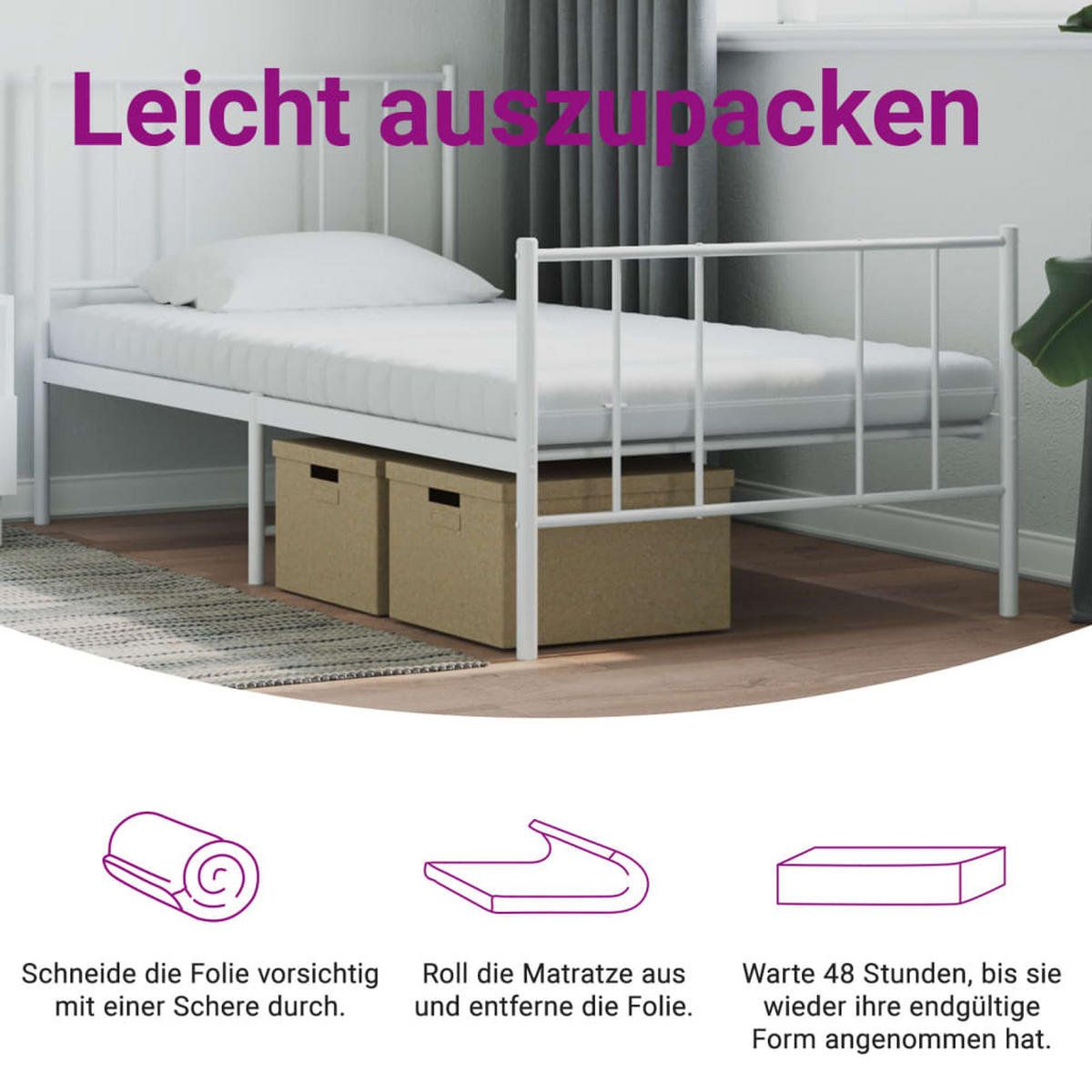TAGESBETT Ausziehbar Mit Schubladen Hellgrau 90/200 Cm Stoff - Grau, Textil (90/200cm) - vidaXL