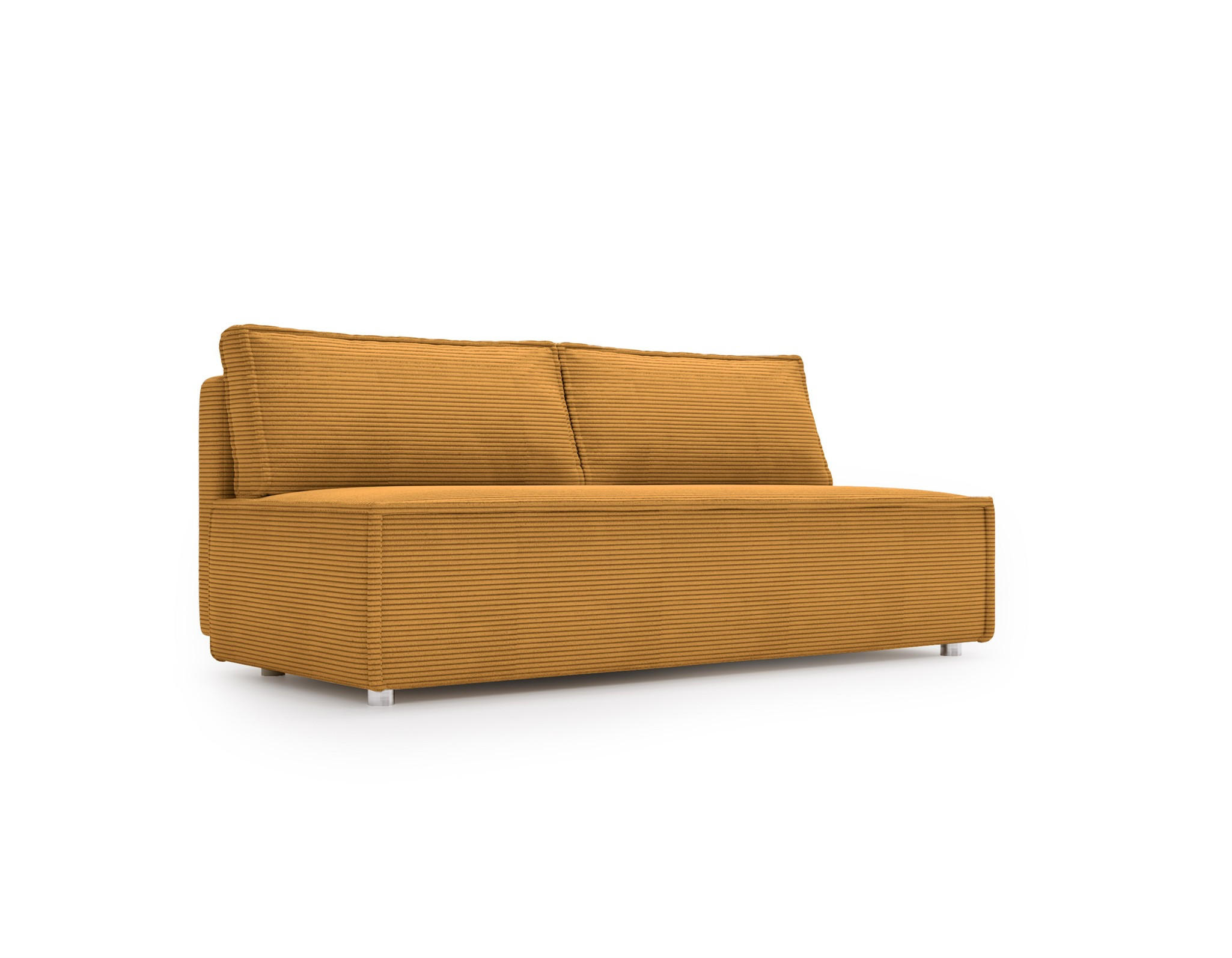 SCHLAFSOFA Amanda In Poso - Gelb, Holzwerkstoff/Textil (200/89/100cm) - Fun Möbel