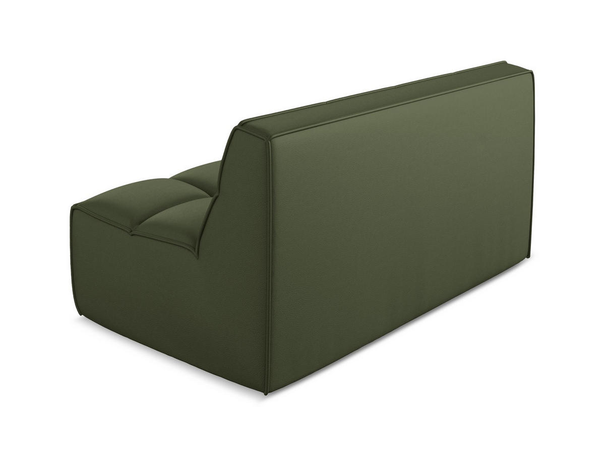 2-SITZER-SOFA Kunstleder Grün - Schwarz/Grün, Leder/Kunststoff (160/75/93cm) - Makamii