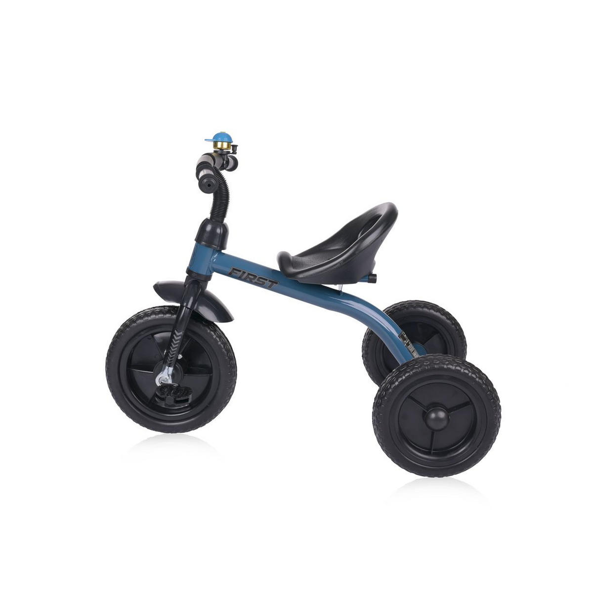 DREIRAD First dunkelblau ergonomischer Sitz, EVA-Räder, Sitzposition verstellbar - Blau, Metall (78/50/62cm) - Lorelli