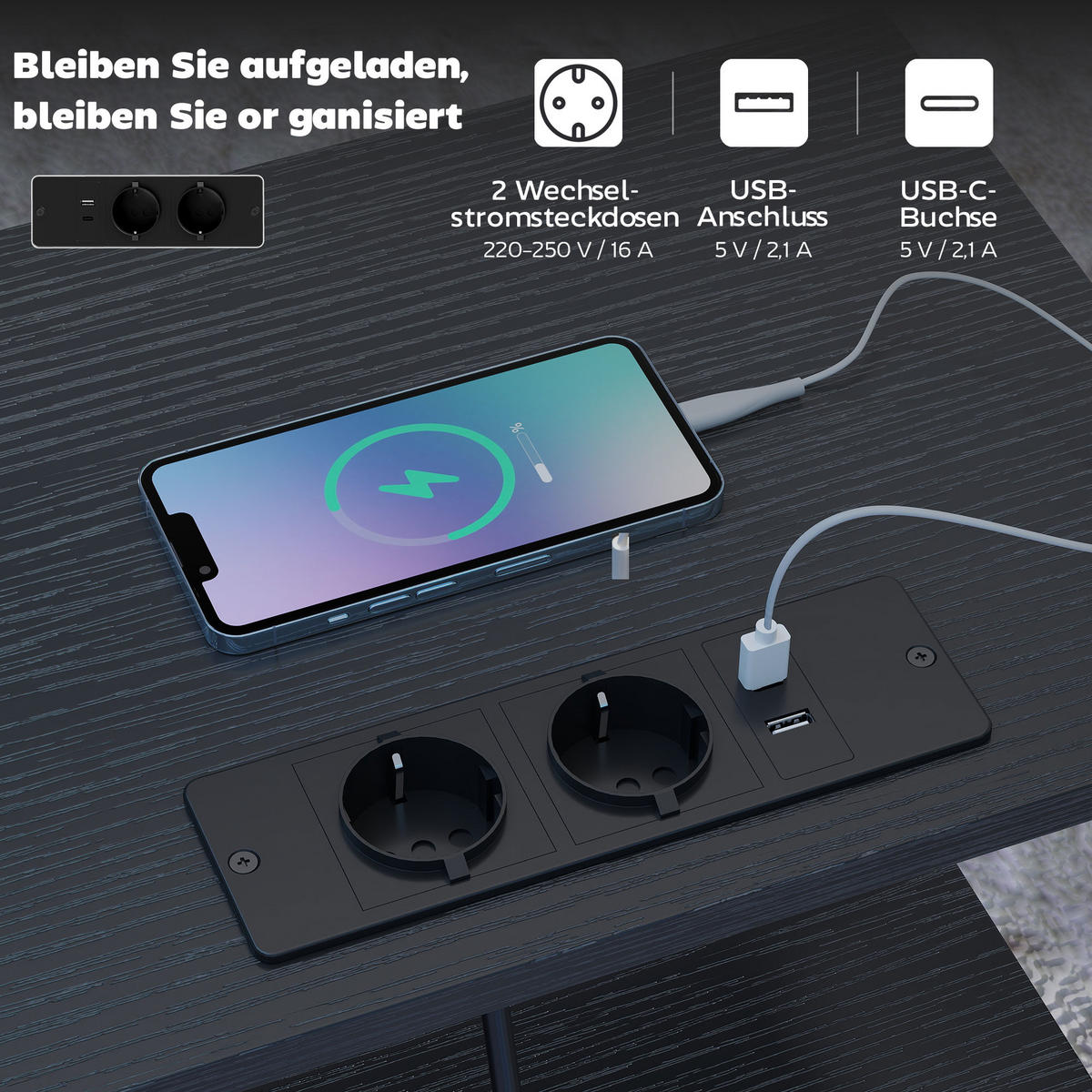 BEISTELLTISCH Spanplatte Stahl Schwarz - Schwarz, Holzwerkstoff/Kunststoff (40/30/60cm) - HOMCOM