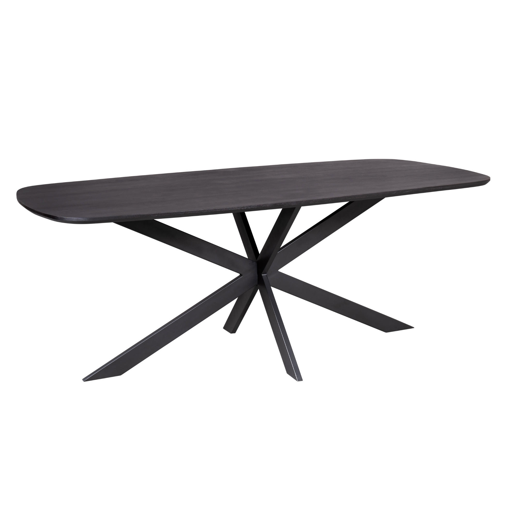 Starfurn Esstisch Schwarz 200x76x100 cm