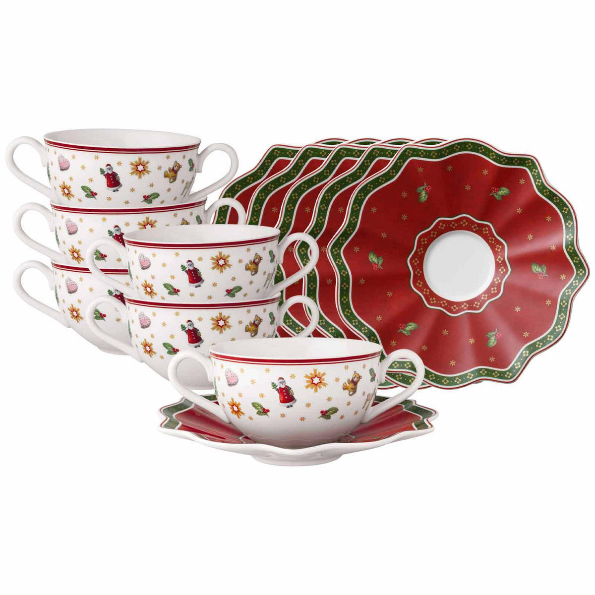 SUPPENTASSEN MIT UNTERTASSEN Toy's Delight bunt 250 ml 6er Set - Multicolor, Keramik (19/8.8/19cm) - Villeroy & Boch