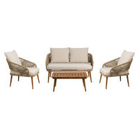 GARTENSET Cascade Natur - Braun, Metall - Kenay Home