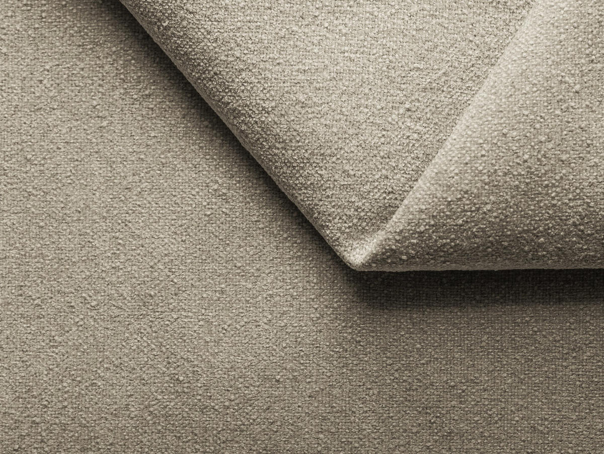 4-SITZER-SOFA Bouclé Stoff Beige - Beige/Braun, Holz/Textil (270/73/95cm) - Makamii