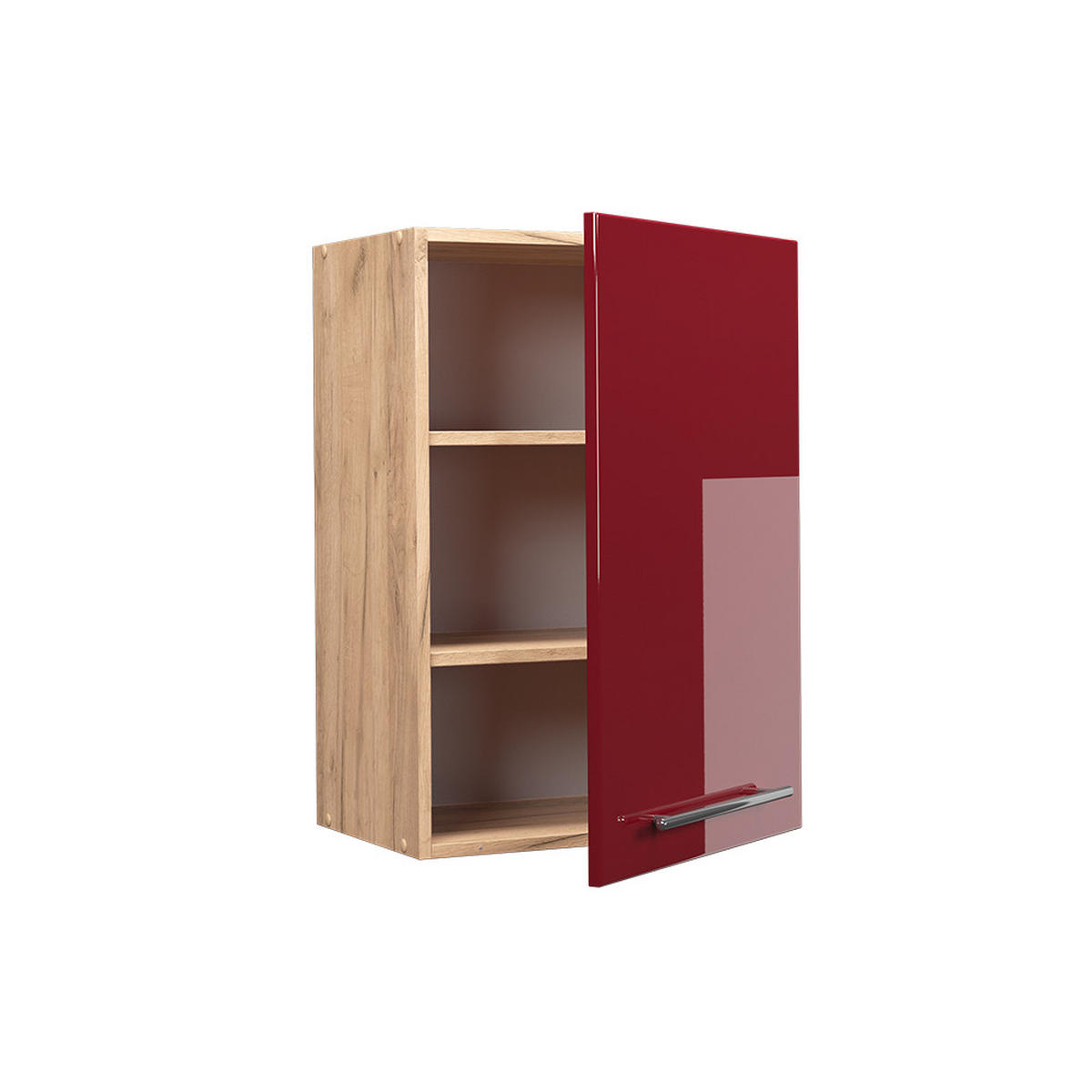 HÄNGESCHRANK Fame-Line Bordeaux Hochglanz 50 cm - Honigeiche/Bordeaux, Holzwerkstoff (50/72/34.1cm) - Vicco