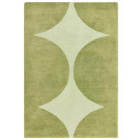 TEPPICH modern handgetuftet Wolle MULL Grün 120 x 170 cm - Grün, Naturmaterialien (120/170cm) - Novatrend