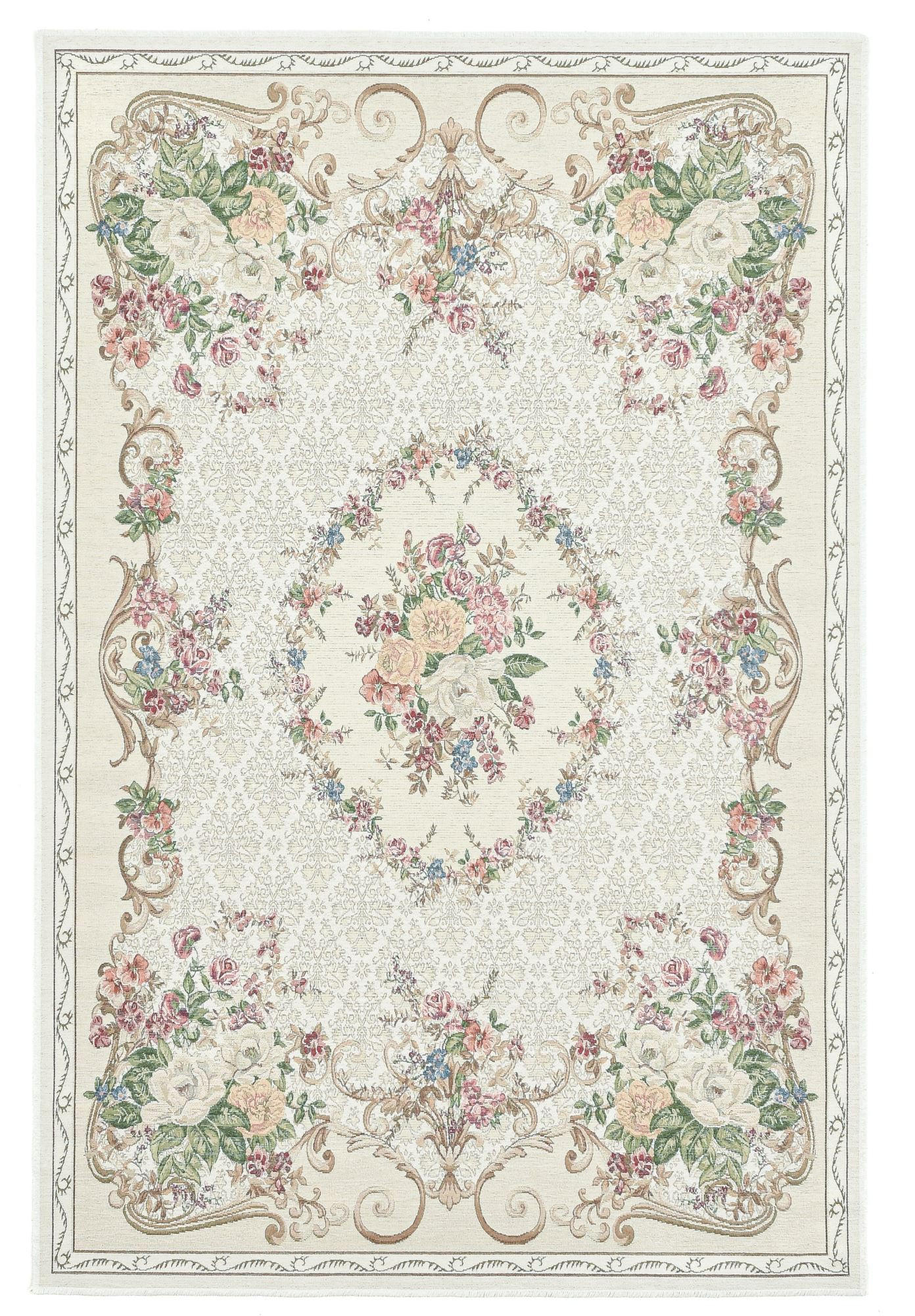 FLACHWEBTEPPICH Flomi Florence 60x90 cm - Beige, Textil (60/90cm) - THEKO