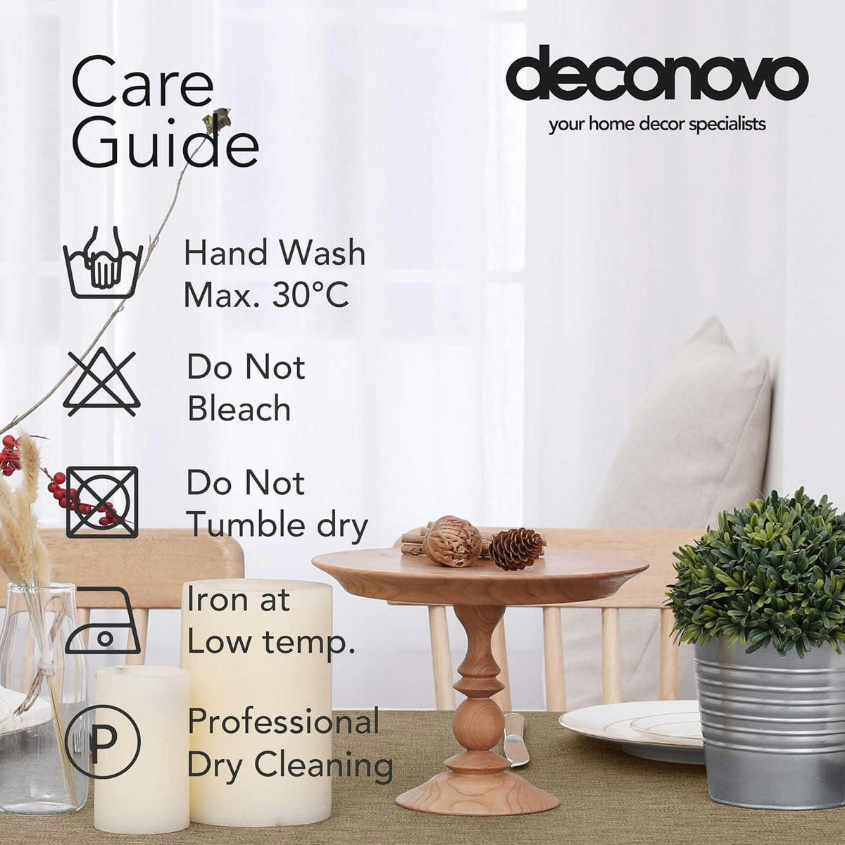 TISCHDECKE Leinenoptik Wasserabweisend 140 x 240 cm Taupe - Taupe, Textil (240/140/1cm)