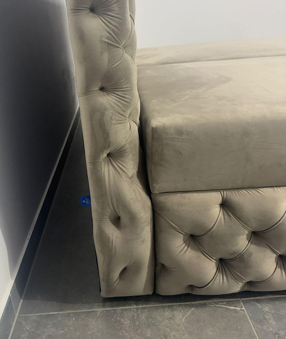 BOXBETT Chesterfield Beige 160x200 cm - Beige, Textil (160/200cm) - B&B Home