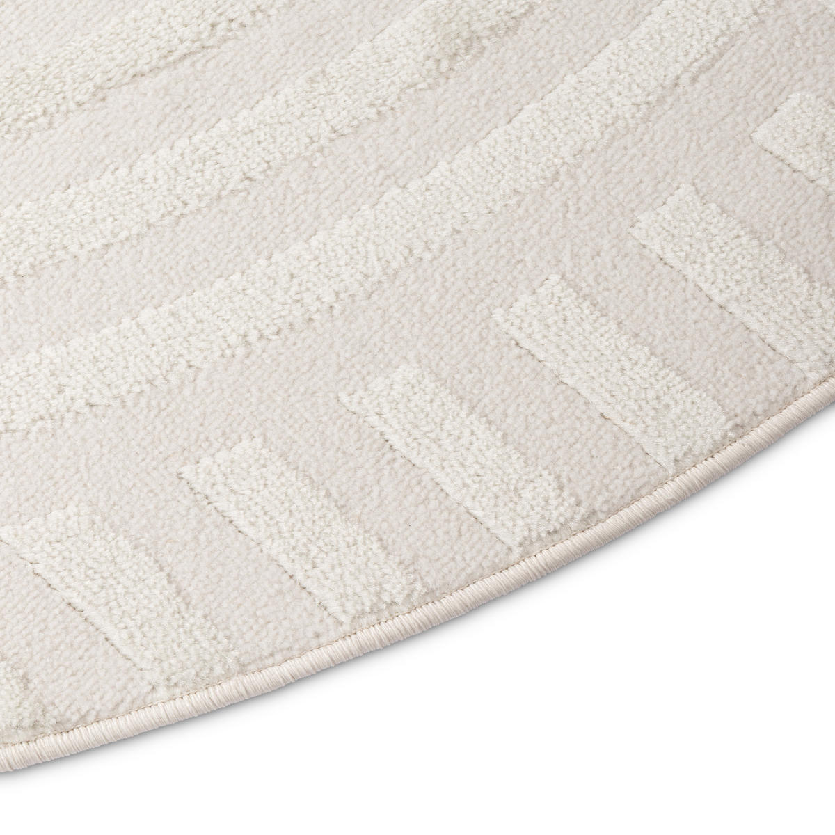 TEPPICH HYGGE Creme, rund 240/240 cm - Creme, Textil (240/240cm) - Tapiso