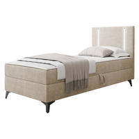 BOXBETT Ono 1, Setite: Rechts - Beige/Schwarz, Holz/Textil (80/200cm) - MIRJAN24