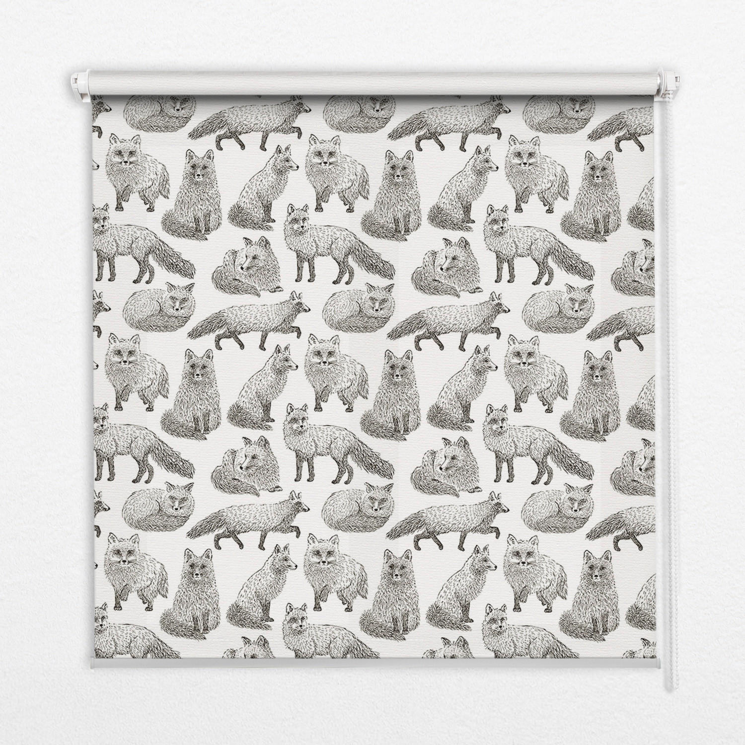 TULUP VNITŘNÍ roleta - okenní roleta - roleta - 120x140 cm - Šedé lišky