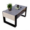 COUCHTISCH Karo92 92/45/53,6 - Schwarz/Grau, Holzwerkstoff (54/92/45cm) - RAUMHIRSCH FURNITURE