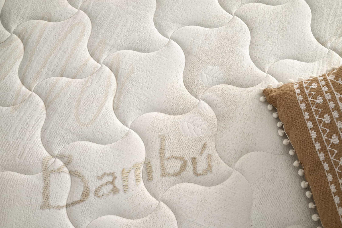 MATRATZE Bamboo Fresh 21cm, 90x190cm - Weiß, Textil (90/190cm) - Moonia