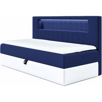 KINDERBETT GARETH 2 - Dunkelblau/Weiß, Holzwerkstoff (111/201cm) - Meblini