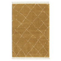 TEPPICH, dick, weich und edel, mit Fransen gelb - Gelb, Textil (160/230cm) - AFK Living