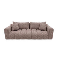 ROZKLÁDACÍ POHOVKA s úložným prostorem, žinylková tkanina Puente, Purpurová, COSMOPOLITAN - fialová, dřevo (240/80/97cm) - Kaiser Möbel