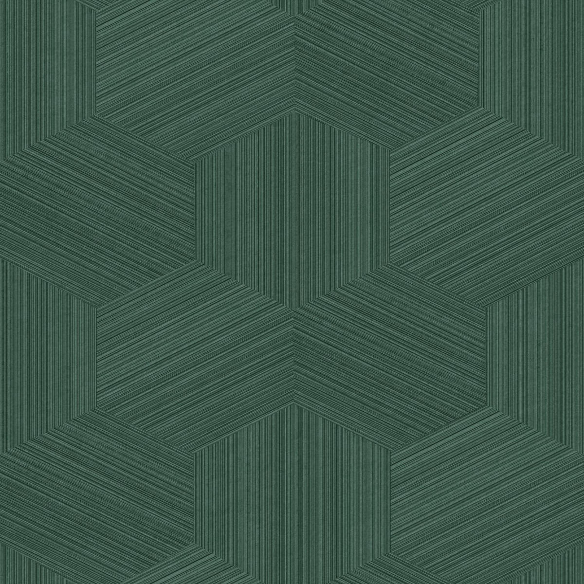 TAPETE 3D-Muster 50 x 900 cm - Grün, Papier (50/900cm) - Origin Wallcoverings