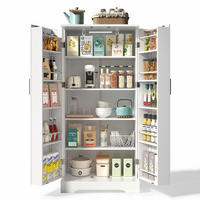 KÜCHENSCHRANK weiß aus MDF mit Sensor-LED 60 × 35 × 128 cm - Weiß, Holzwerkstoff (60/128/35cm) - Luhomfu