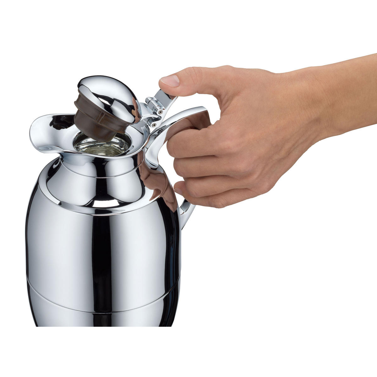 ISOLIERKANNE JUWEL s/s chrome plated 0.65 L - Silberfarben, Metall (0.65L) - Alfi