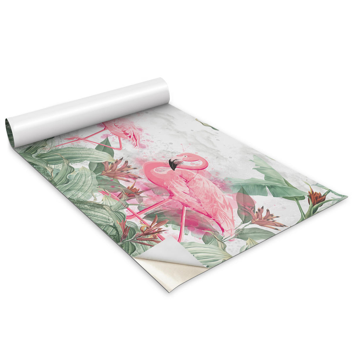 MÖBLAUFKLEBER 100x50 cm rosa - Grau, Kunststoff (100/50/0.1cm) - Wallfluent