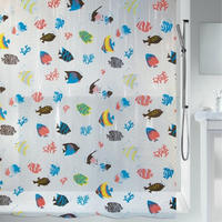 DUSCHVORHANG PEVA Fisch 180 x 200 cm mehrfarbig - Multicolor, Kunststoff (25/2cm) - MCBOSON