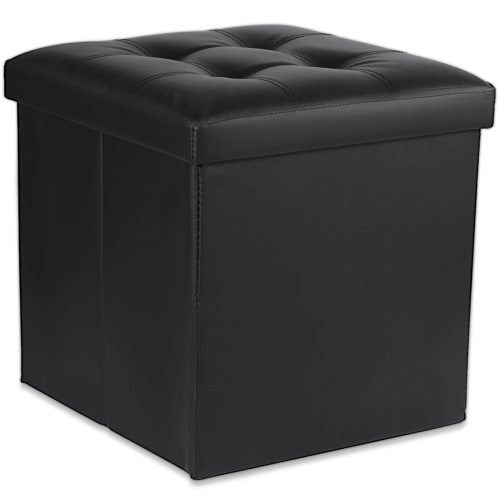 SITZBOX Ravello L mit Knöpfen Schwarz Ökoleder - Schwarz, Textil (38/38/38cm) - Komodee