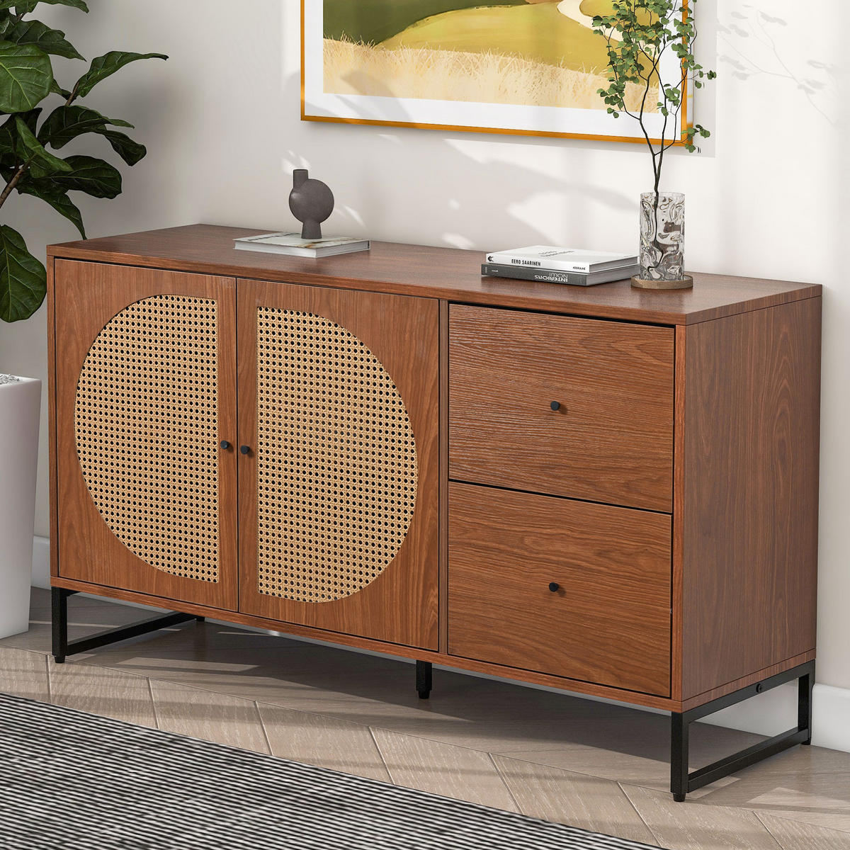 SIDEBOARD Braun 130/40/75CM - Braun, Holzwerkstoff (40/75/130cm) - Urban Meuble