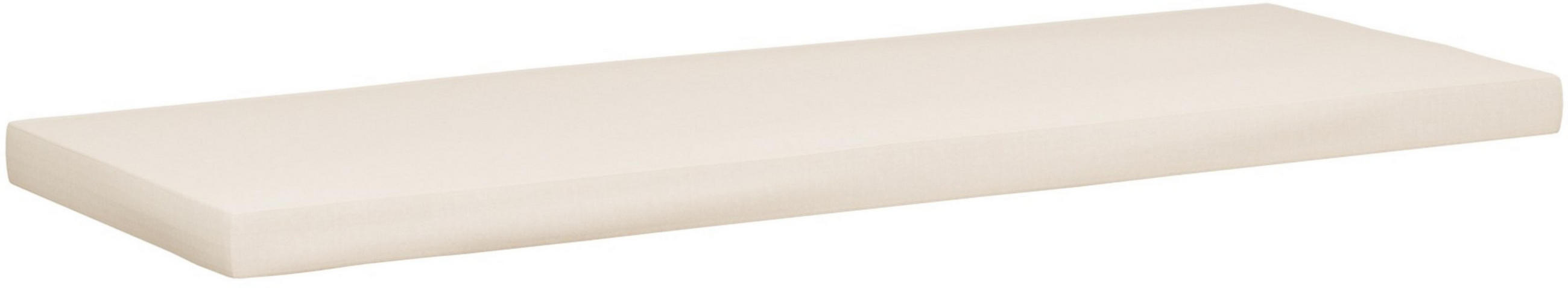 SITZKISSEN eckig 136/48/8 cm Kunststoff Creme - Creme, Kunststoff/Textil (48/136/8cm) - CLP