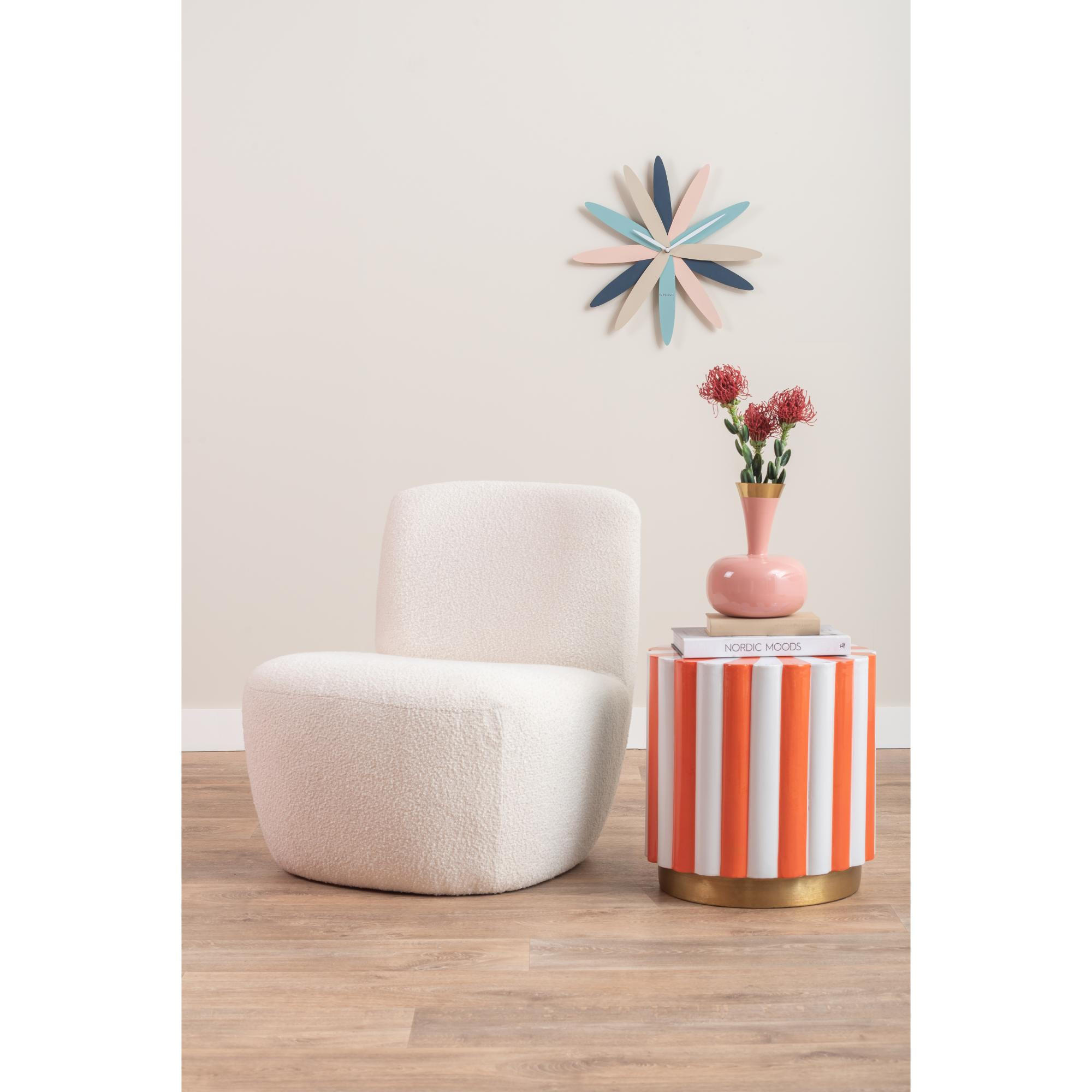VASE Yara Orange 17/17/24 cm - Orange, Metall (24cm) - Present Time