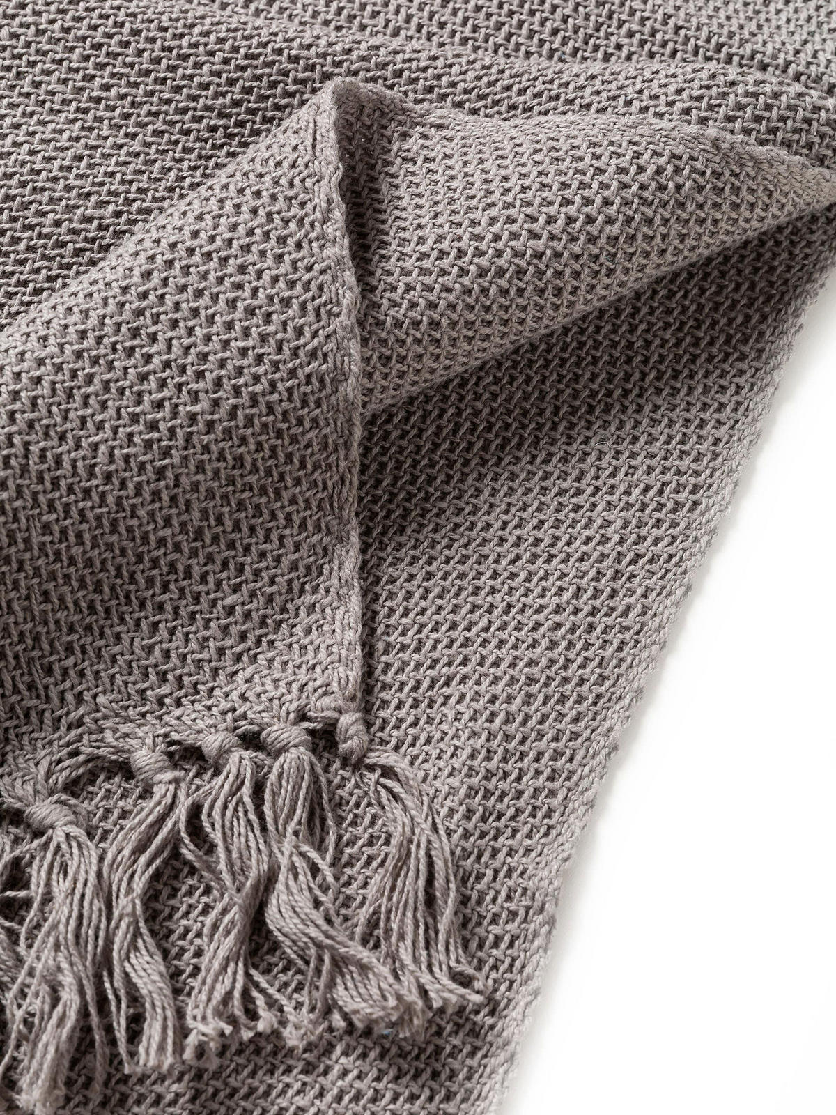 BAUMWOLLDECKE Ezra Grau 125x150 cm - Grau, Textil (125/150cm) - benuta Nest