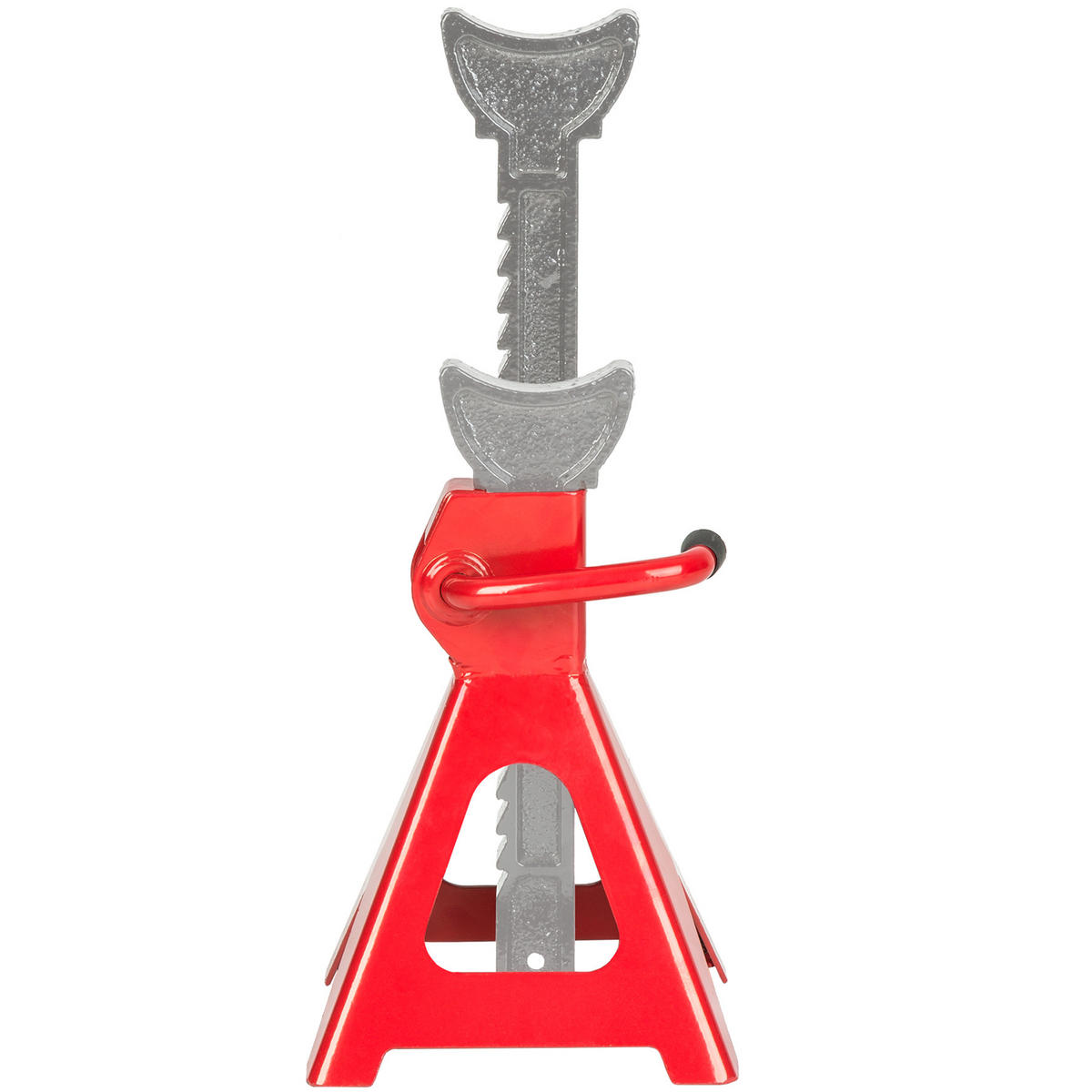 UNTERSTELLBOCK 2er Set, Ratschenmechanismus mit verriegelbarem Einhandhebel,rot - Rot, Metall (18/17/42.5cm) - tectake