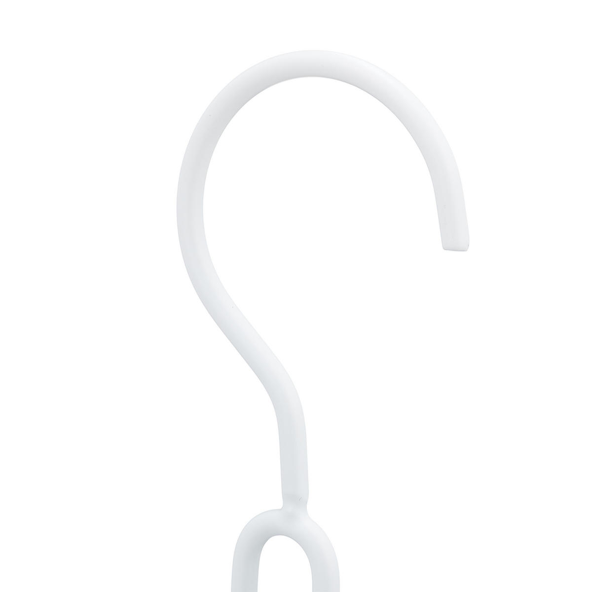 VEŠIAK na tašky - biela, kov (4.5cm) - Relaxdays