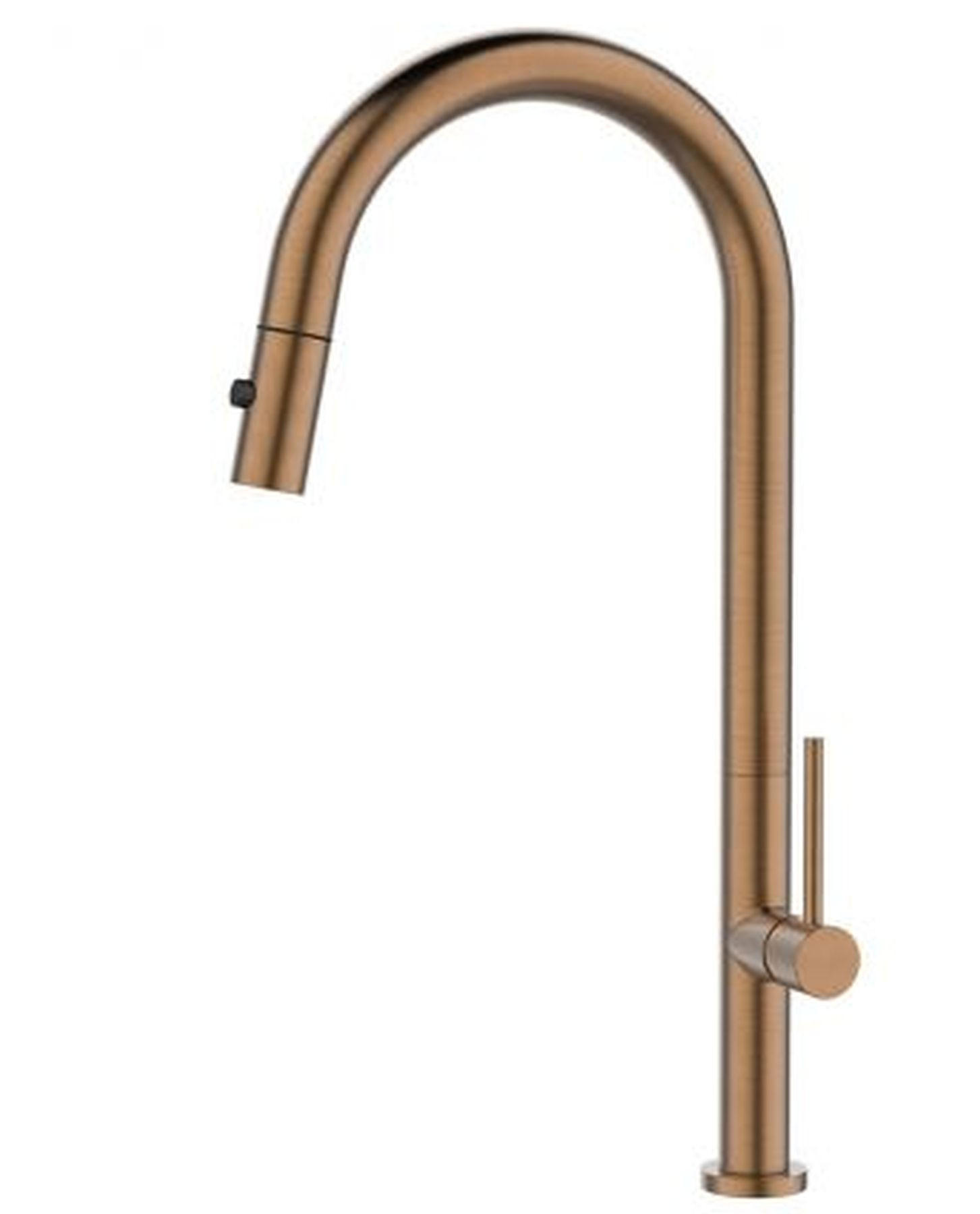 KÜCHENARMATUR Hochdruck Nova Einhandmischer Kupfer Handbrause herausziehbar - Kupferfarben, Metall (5/45/25cm) - Alveus