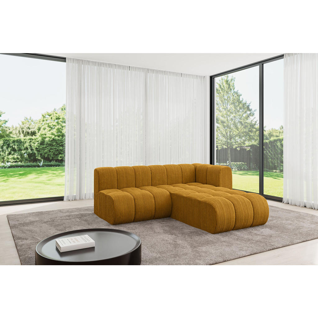 Thumbnail - Altdecor Ecksofa, Currygelb, Textil, 4-Sitzer, 205x177 cm, Wohnzimmer, Sofas & Couches, Wohnlandschaften, Ecksofas