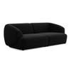 4-SITZER-SOFA Samt Stoff Schwarz - Schwarz, Kunststoff/Textil (232/81/98cm) - Makamii