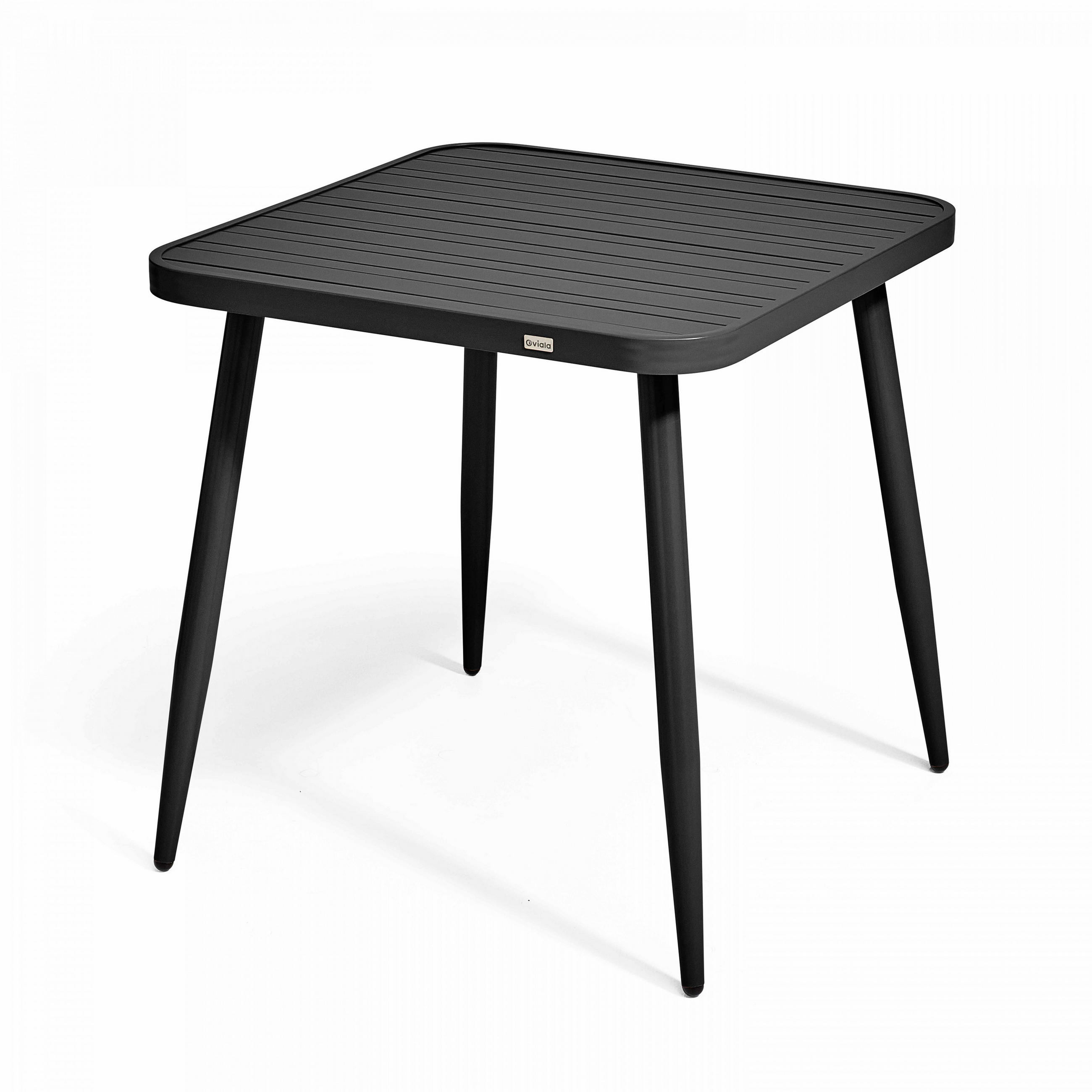 GARTENSET 3-tlg., Grau/Schwarz - Schwarz, Metall - Oviala