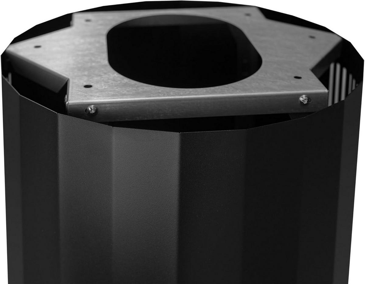 DESIGN-DUNSTABZUGSHAUBE GCH P 891 BL Inselhaube 40 cm, Schwarz Matt - Schwarz, Metall (40/105.6/20cm) - Gurari