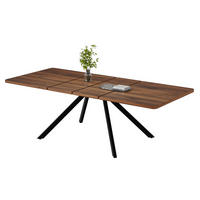 ESSTISCH aus MDF 160/200/240x90 cm Walnussfarben ausziehbar für 6 bis 10 Personen mit verstärkten Führungen - Walnussfarben, Holzwerkstoff (240/90/74.5cm) - Modfu