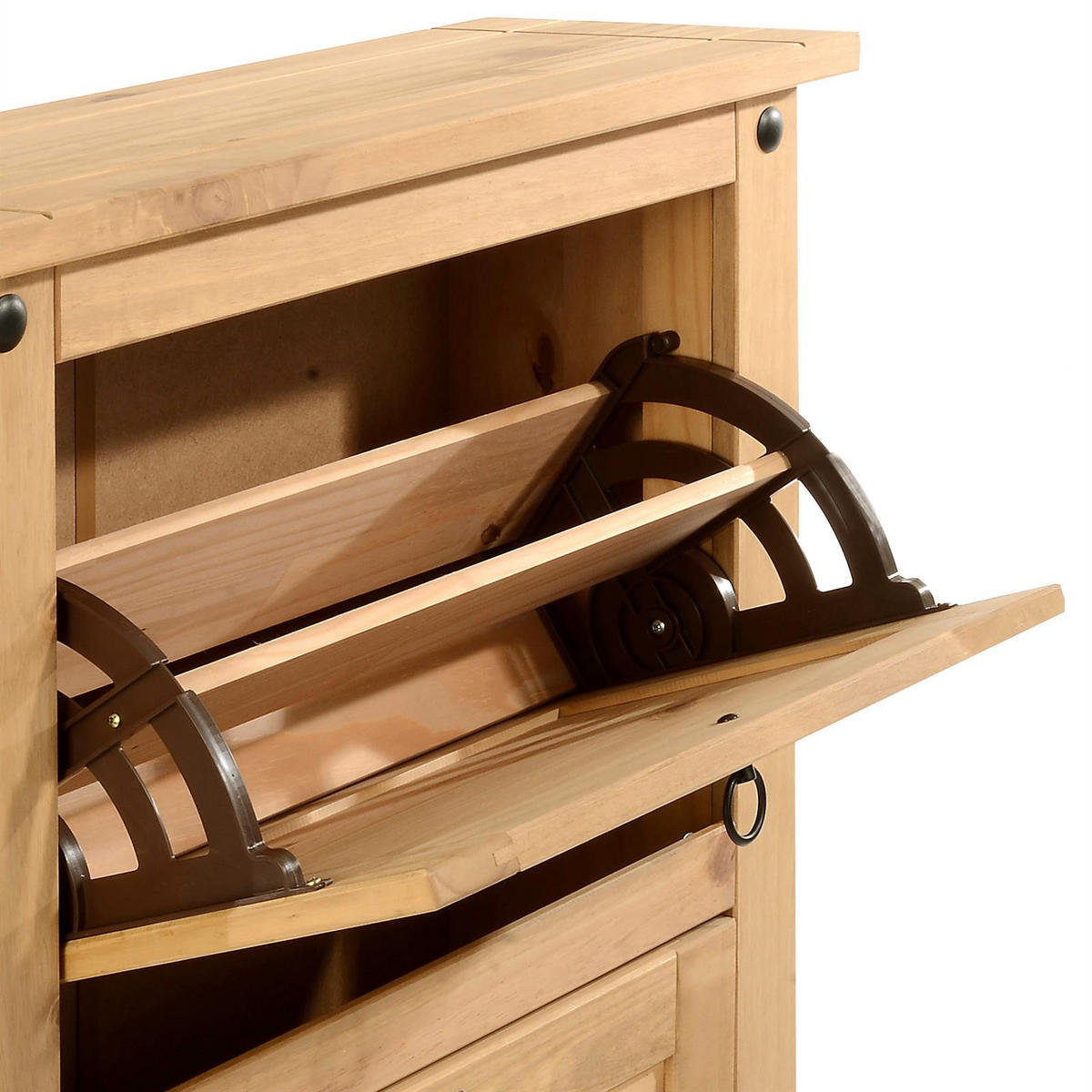 SCHUHKIPPER TEQUILA - Braun, Holz (73/95/26cm) - IDIMEX