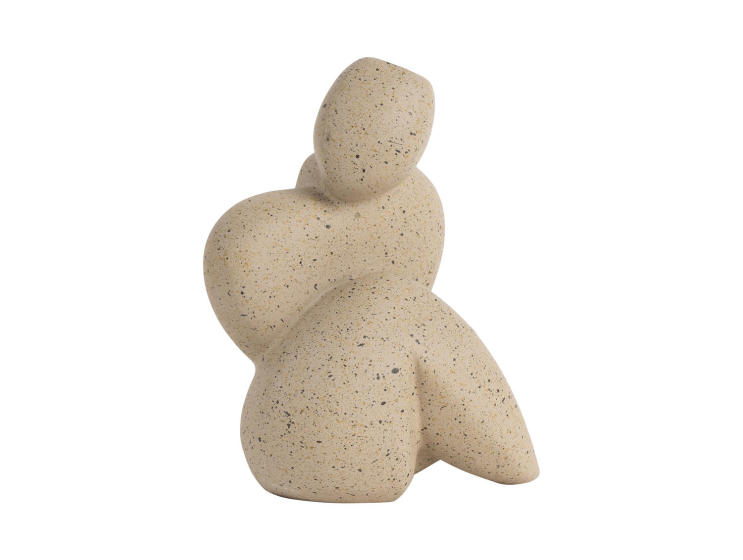 FIGUR Abstracto Tip Braun 11/8/14 cm - Braun, Kunststoff (8/14/11cm) - Present Time