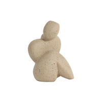 FIGUR Abstracto Tip Braun 11/8/14 cm - Braun, Kunststoff (8/14/11cm) - Present Time