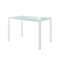 ESSTISCH Grand Weiß - Weiß, Glas (70/120/75cm) - Vicco