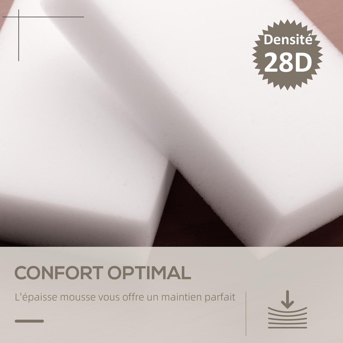 HOCKER DE-16452 360° drehbar mit PU-Polster Weiß - Weiß, Leder (45.5/44.5/45.5cm) - ComfortXL